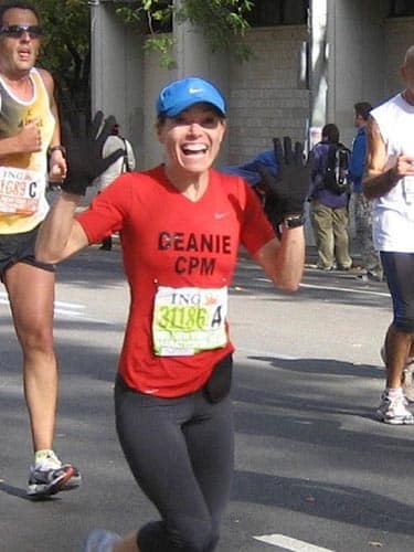 Deanie running Marathon